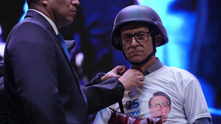 Telediario 1 - Elecciones en Ecuador: llega la recta final marcada por la lucha contra el crimen y la corrupción