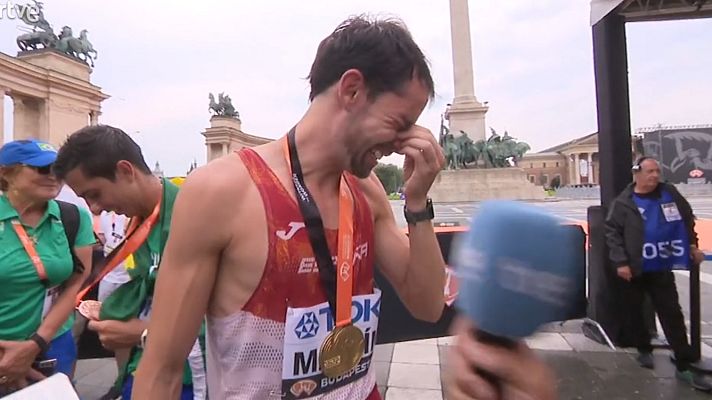 Atletismo - Álvaro Martín: "No tengo palabras para expresarme"
