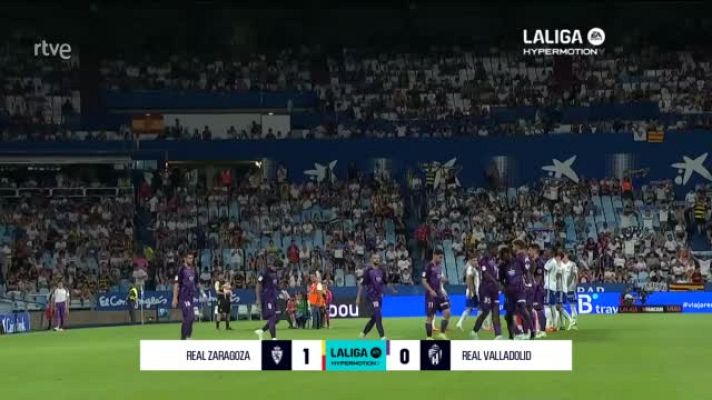 Resúmenes de LaLiga - Real Zaragoza - Real Valladolid: resumen del partido de la 2ª jornada de Liga | Segunda