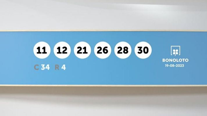 SELAE - Sorteo de la Lotería Bonoloto del 19/08/2023
