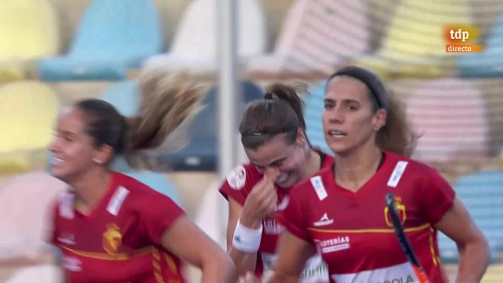  - España suma su primera victoria en el europeo de hockey hierba femenino ganando con solvencia ante Italia