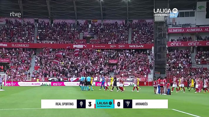 Resúmenes de LaLiga - Sporting - Mirandés: resumen del partido de la 2ª jornada de Liga | Segunda