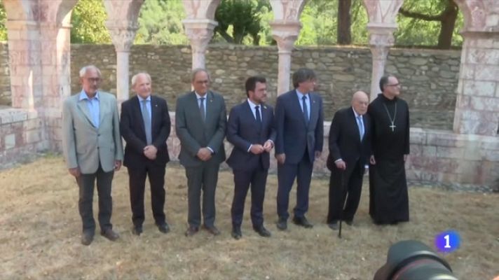 L'Informatiu - Pere Aragonès i Carles Puigdemont coincideixen a Prada de Conflent