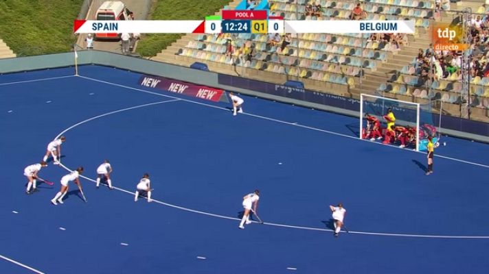 Hockey hierba y sala - Europeo Femenino | España cae ante Bélgica y queda eliminada