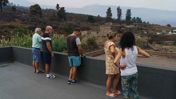 Telediario 1 - Preocupan las posibles reactivaciones del incendio de Tenerife por las altas temperaturas