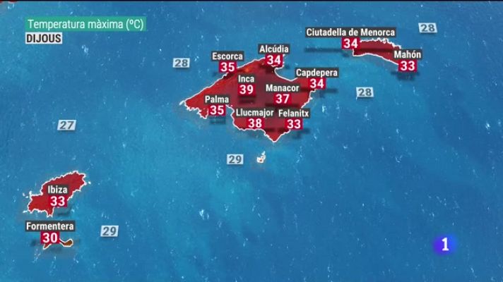 Informatiu Balear - El temps a les Illes Balears - 23/08/23