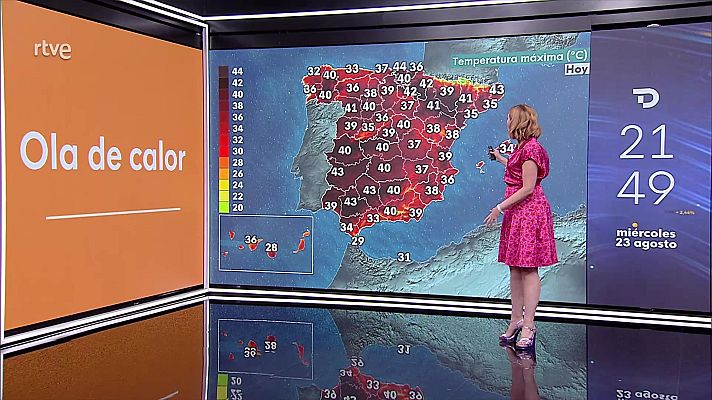 El tiempo - Temperaturas significativamente altas en gran parte del país