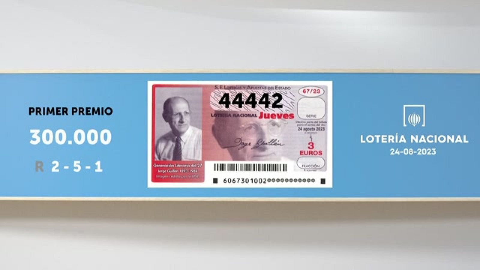 Sorteo de la Lotería Nacional del 24/08/2023 - Ver ahora