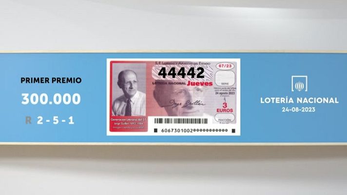 SELAE - Sorteo de la Lotería Nacional del 24/08/2023