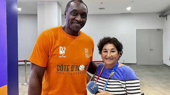Baloncesto en RTVE - Anicet Lavodrama, director técnico de Costa de Marfil: "Tengo el corazón partido"