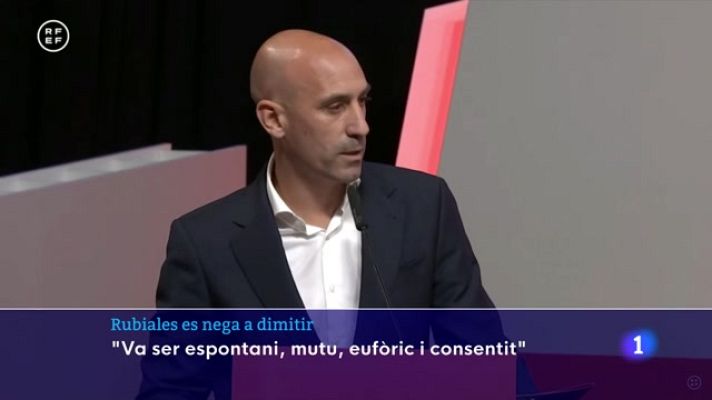 L'Informatiu - Luis Rubiales es nega a dimitir de la RFEF