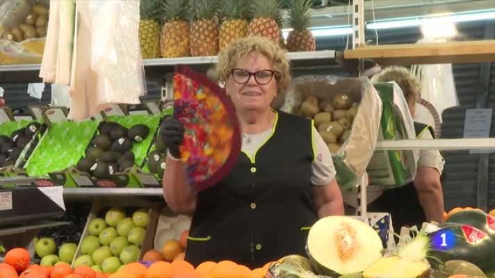 L'Informatiu - Calor infernal al mercat del Lleó de Girona