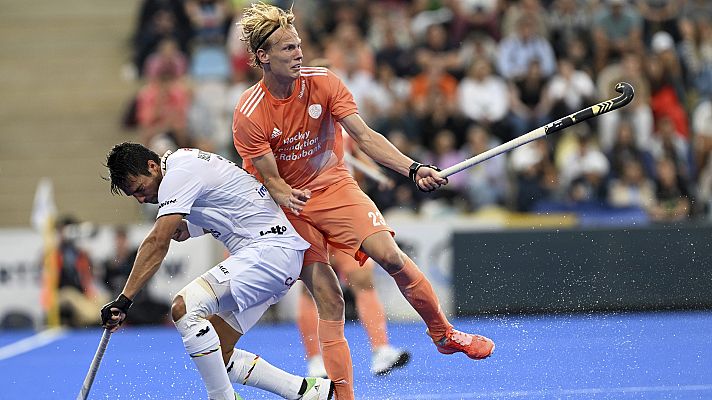 Hockey hierba y sala - Cto. de Europa masculino. Semifinal: Bélgica - Países Bajos