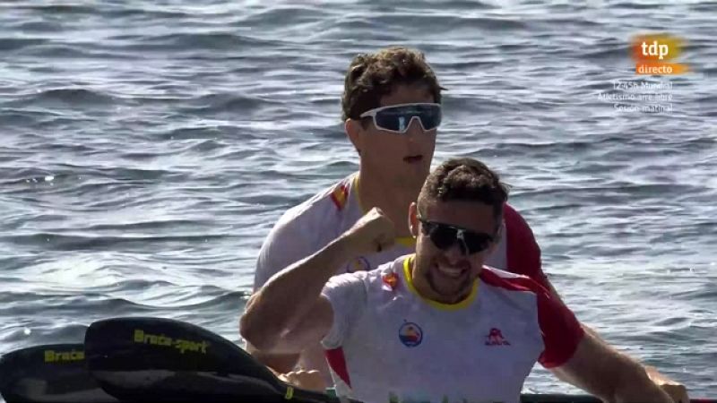 Pedro Vázquez e Íñigo Peña logran el oro mundial en el K2 1000m