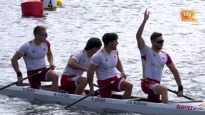  - Moreno, Graña, Fontán y Sieiro logran el segundo oro de España en el Mundial de piragüismo sprint con una exhibición en el C4 500m