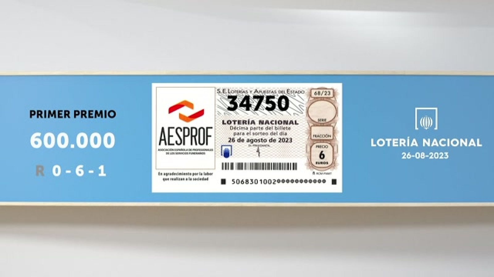 Sorteo de la Lotería Nacional del 26/08/2023 - Ver ahora