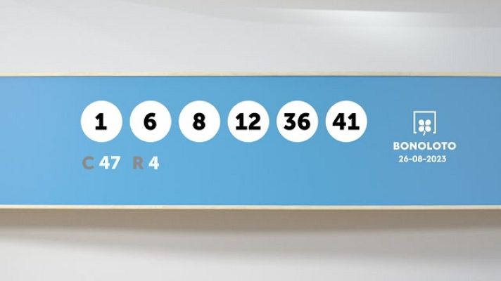 SELAE - Sorteo de la Lotería Bonoloto del 26/08/2023