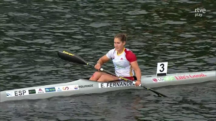  - Estefanía Fernández logra el oro en un apasionante final del K1 5000m