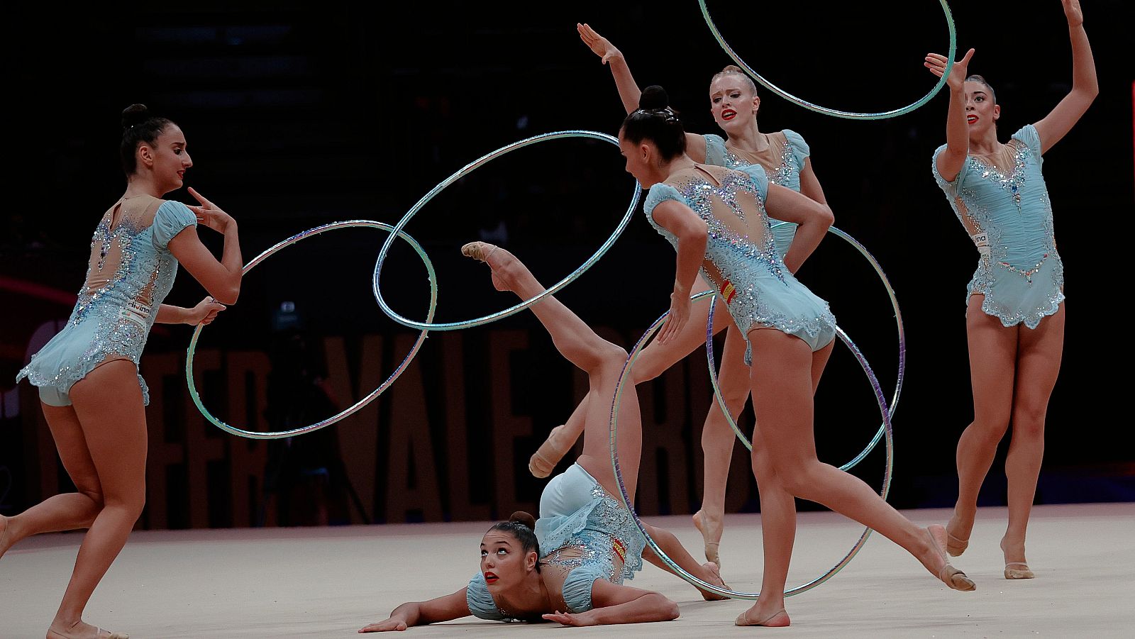 España, plata mundial en la final de cinco aros que gana China - Gimnasia rítmica | Ver