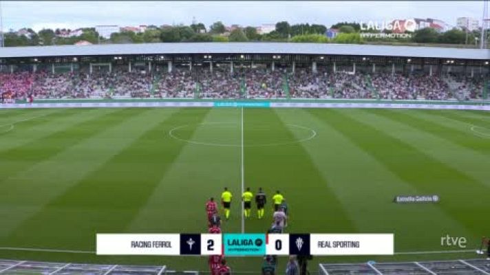 Resúmenes de LaLiga - Racing Ferrol - Sporting: resumen partido 3ª jornada Segunda