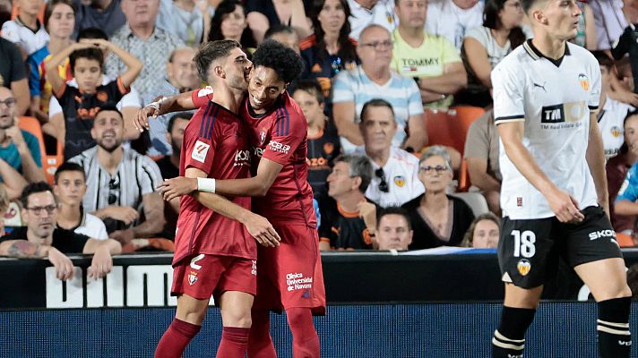 Resúmenes de LaLiga - Valencia - Osasuna: resumen del partido, 3ª jornada