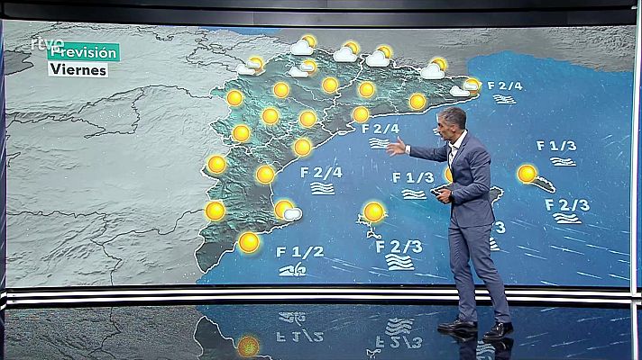 El tiempo - Nubosidad de evolución en el interior de Levante y del sureste peninsular, con posibilidad de algún chubasco o tormenta en general débil