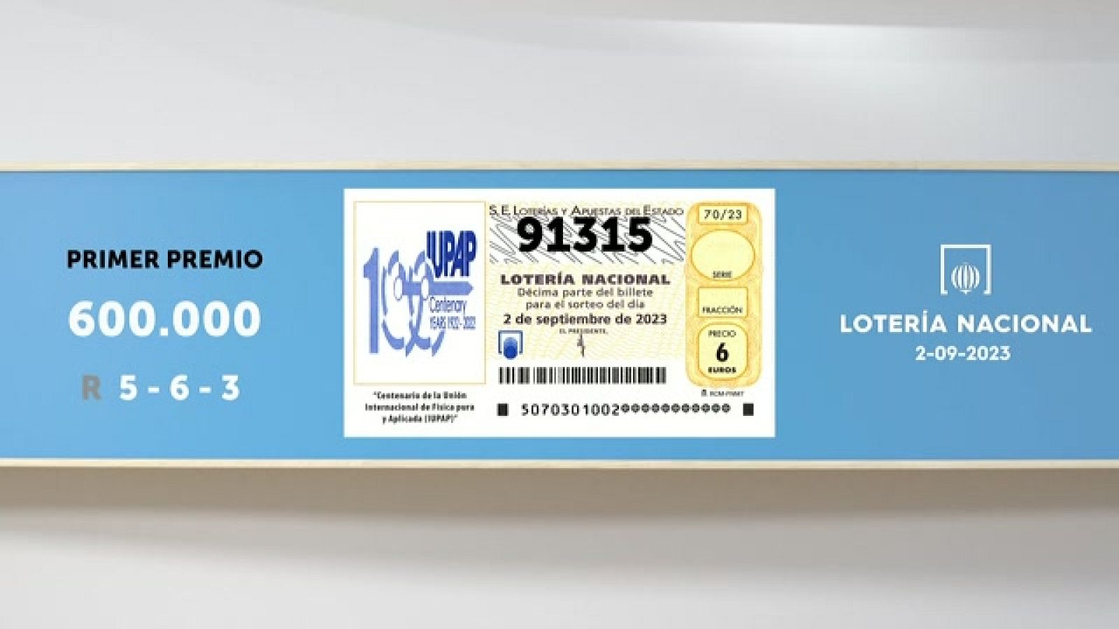 Sorteo de la Lotería Nacional del 02/09/2023 - Ver ahora