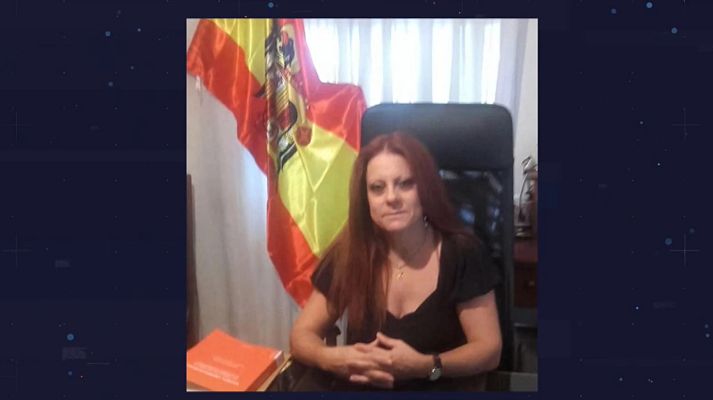 Telediario Fin de Semana - Polémica por la foto publicada por la directora de Justicia de Aragón (Vox) con una bandera franquista