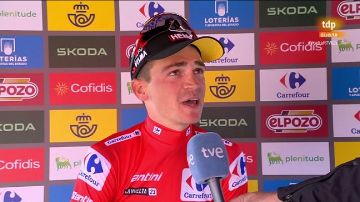 El Rodillo - Kuss: "Es muy especial vestir el maillot rojo de la Vuelta"