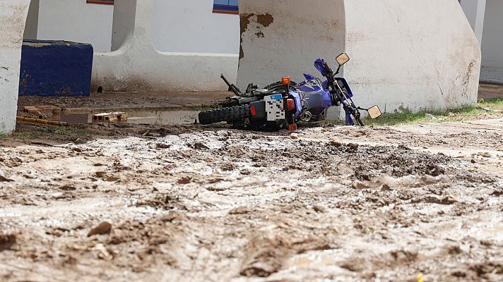 Telediario Fin de Semana - La DANA inunda las calles de Alcanar, en Tarragona