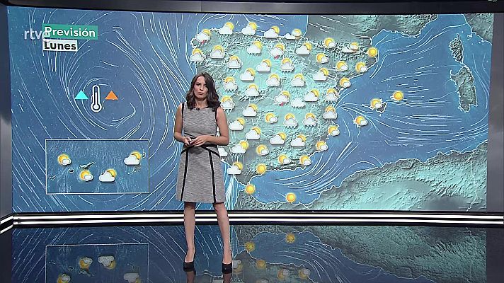 El tiempo - Abundantes precipitaciones con tormentas en la Península y Baleares, que se espera lleguen a fuertes y/o persistentes