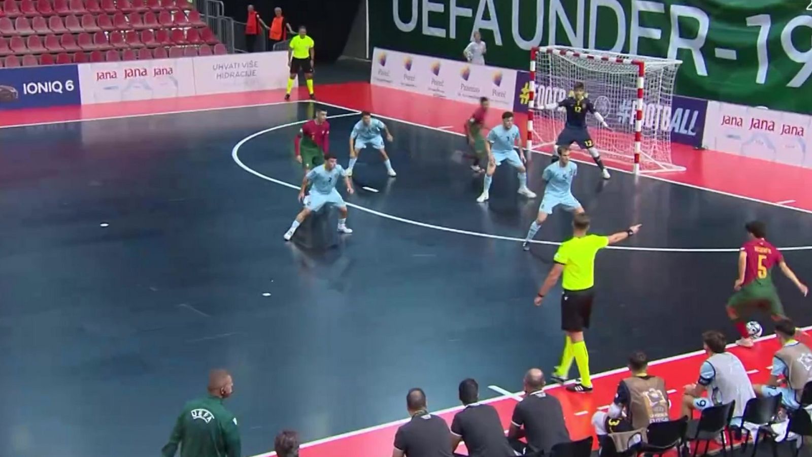 Fútbol Sala - Campeonato de Europa Sub-19. 1ª fase: España - Portugal - ver ahora