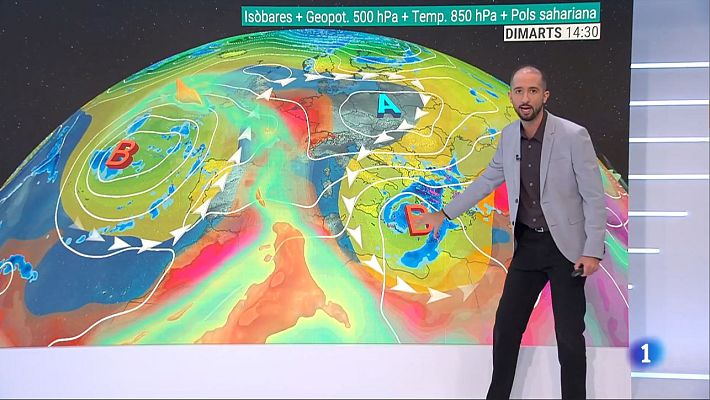 El temps - Setmana anticiclònica amb calor atípica i pols sahariana
