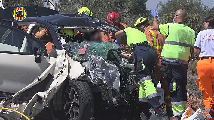 L'informatiu - Comunitat Valenciana - Aumentan los accidentes mortales en las carreteras este verano en la Comunitat Valenciana