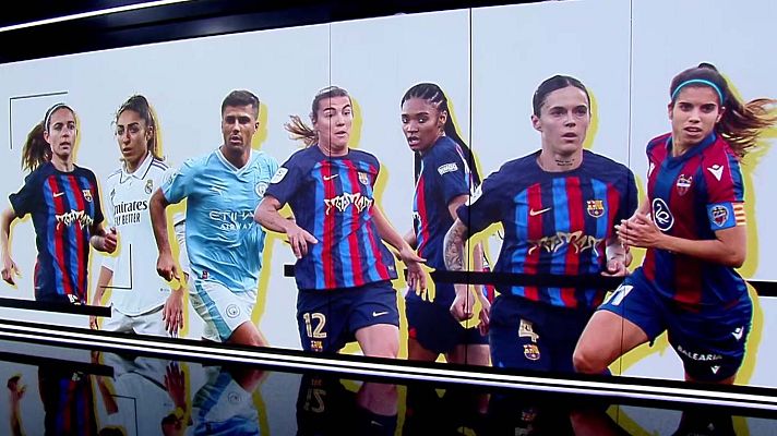 Telediario 1 - Seis futbolistas españolas, candidatas al Balón de Oro
