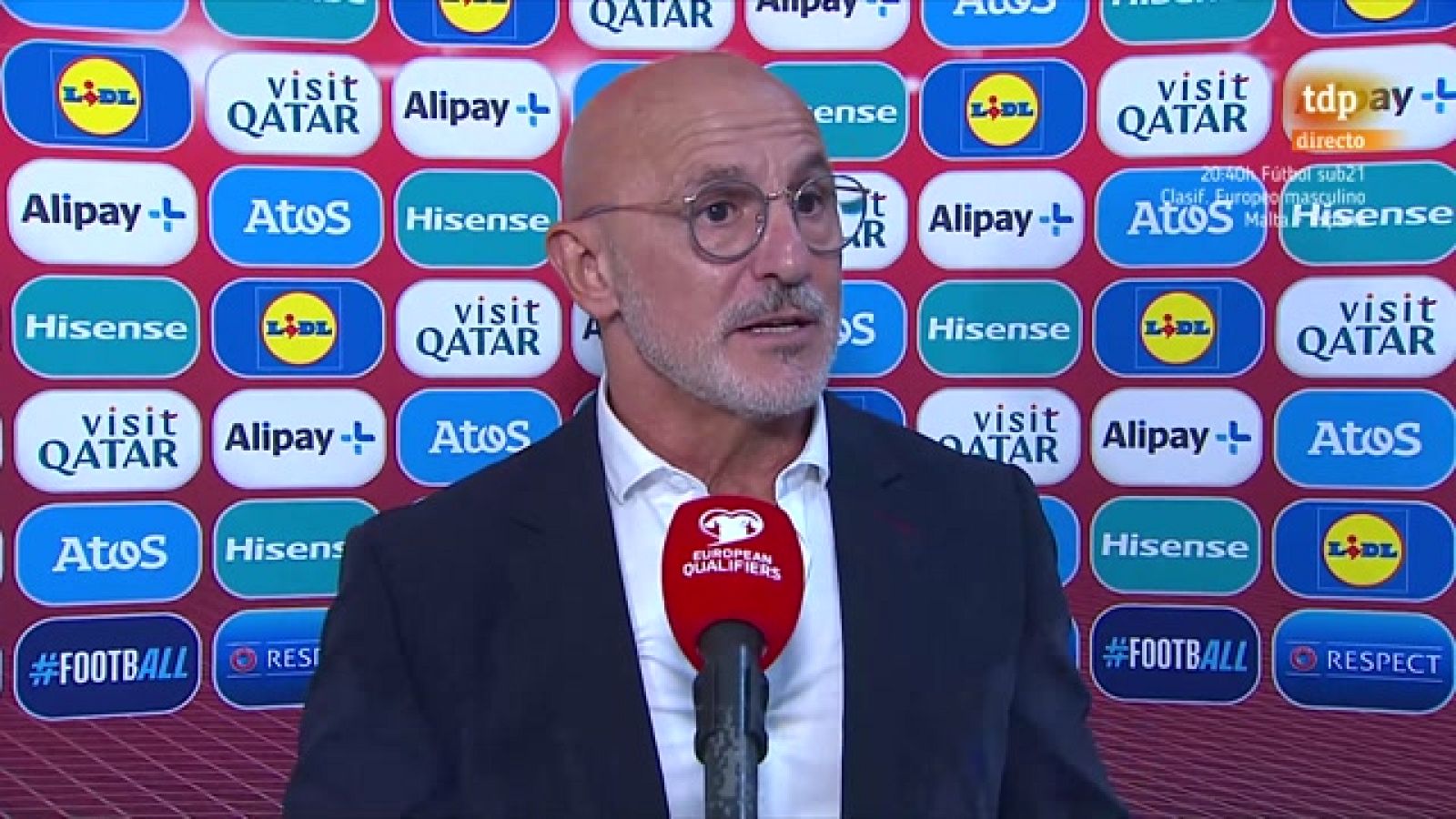 Luis de la Fuente: "Me siento fuerte por el apoyo de los jugadores" | Ver