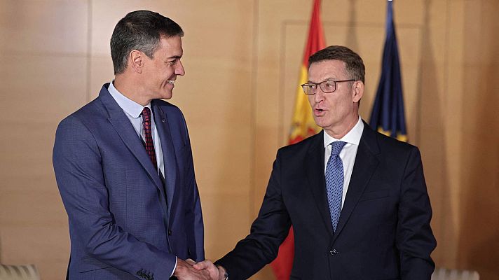 Telediario 2 - El PSOE descarta volver a reunirse con Feijóo mientras recibe críticas internas ante una posible ley de amnistía 