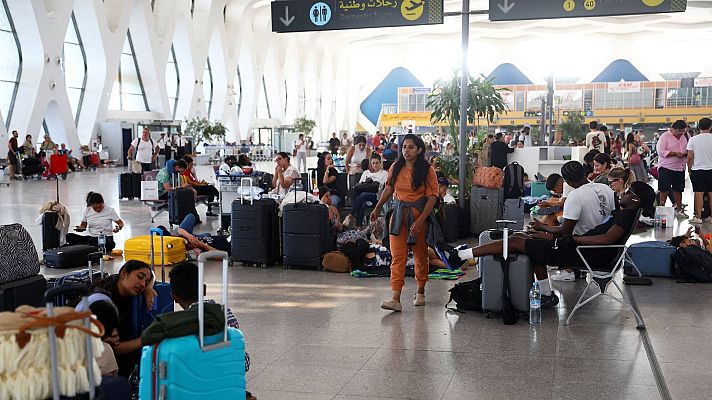 Telediario Fin de Semana - Terremoto:Miles de turistas esperan en Marrakech para volver