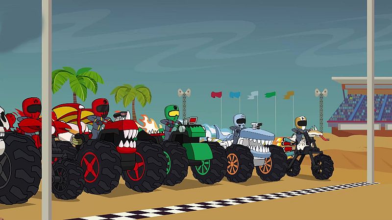 Derrapes bestiales en Saurio Beach - Swap Riders: Tunning The Beast | Ver