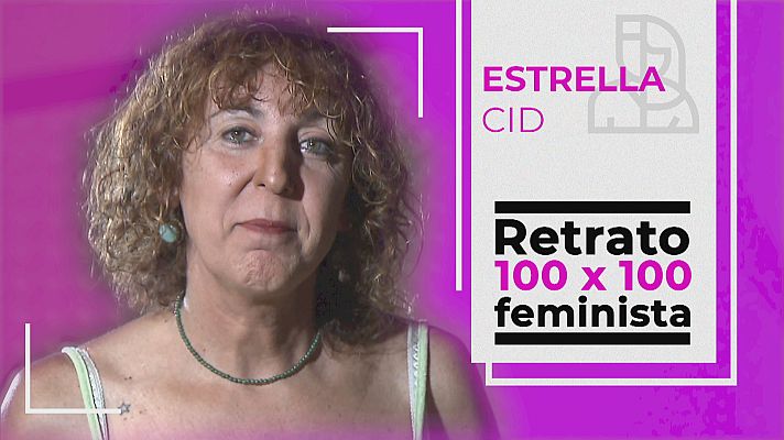 Objetivo igualdad - Retrato 100x100 feminista: Estrella Cid