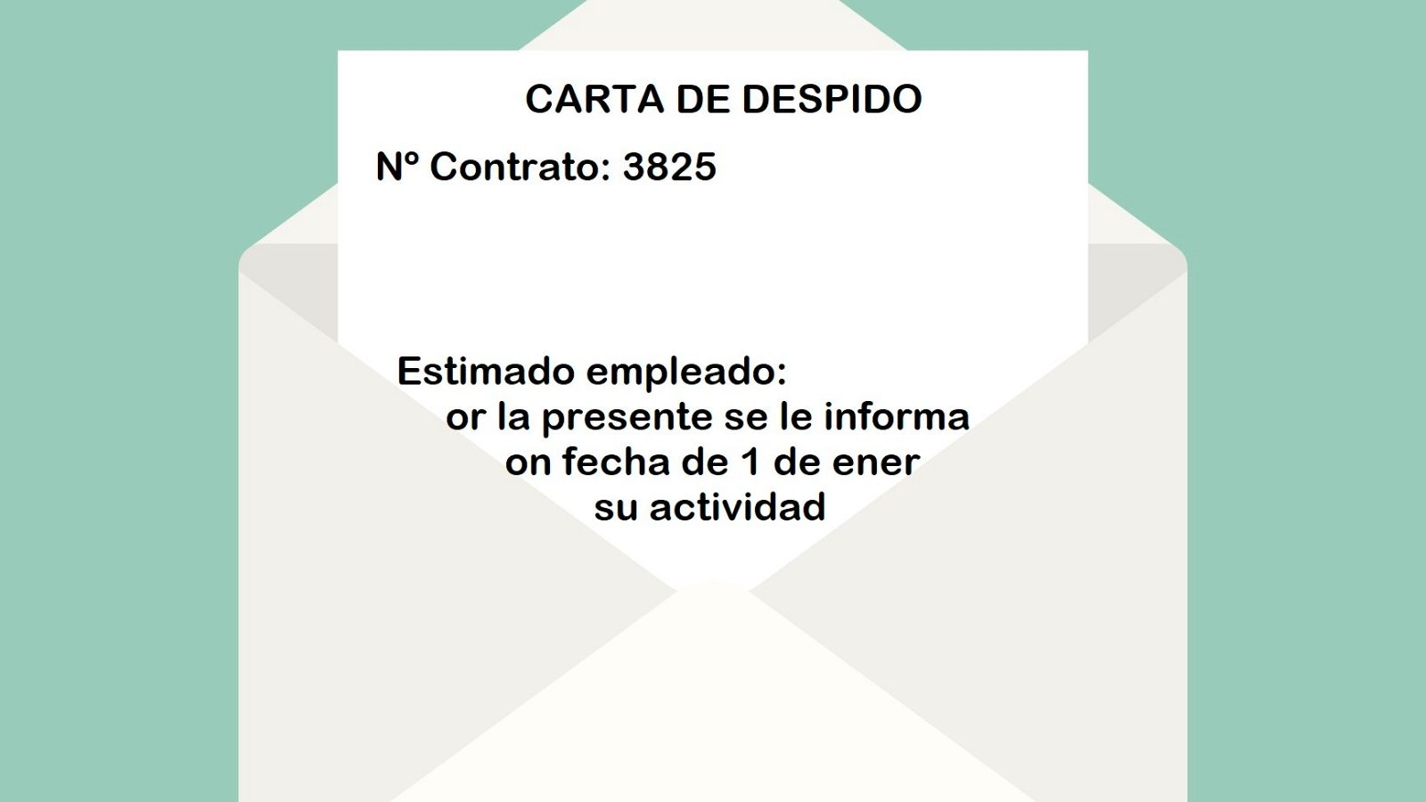 AQUÍ HAY TRABAJO - Cómo debe ser una carta de despido - ver ahora