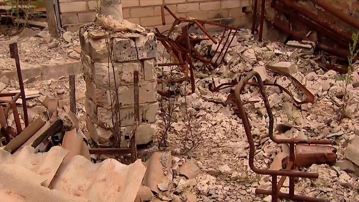 Telediario 1 - La invasión rusa deja pueblos ucranianos sin niños en los pueblos cercanos al frente