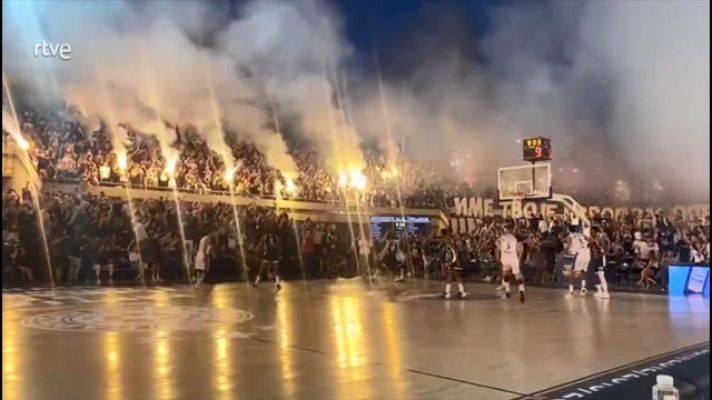 Telediario 2 - Gran recibimiento del Partizán al Fuenla, hermanados en 1991