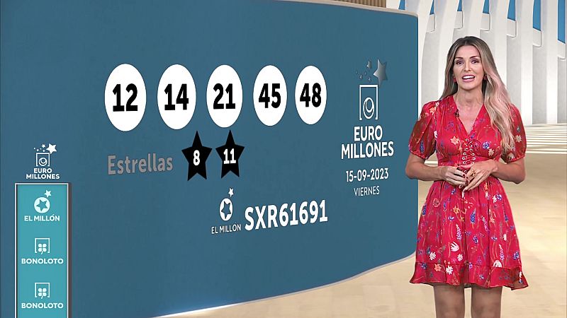 Sorteo de la Bonoloto y Euromillones del 15/09/2023