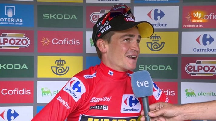  - Sepp Kuss: "Ha sido muy especial terminar la etapa junto a mis compañeros"