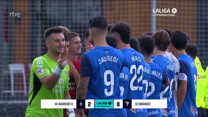 Resúmenes de LaLiga - Amorebieta - Mirandés: resumen del partido de la 6ª jornada