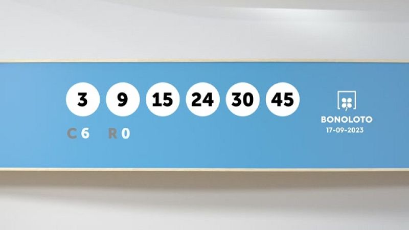 Sorteo de la Bonoloto del 17/09/2023 - Ver ahora