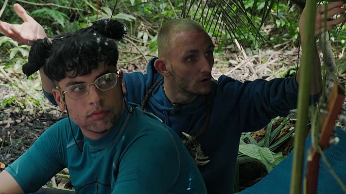 El conquistador - Nai y Euxebi discuten con Keroseno en el campamento