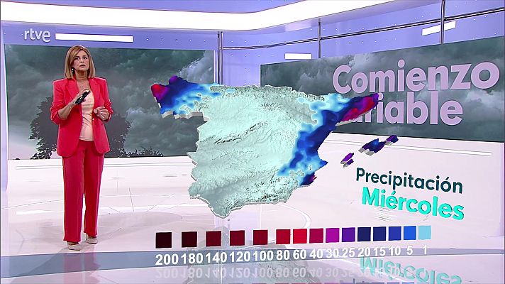 El tiempo - Precipitaciones localmente fuertes de madrugada en la costa de Cataluña