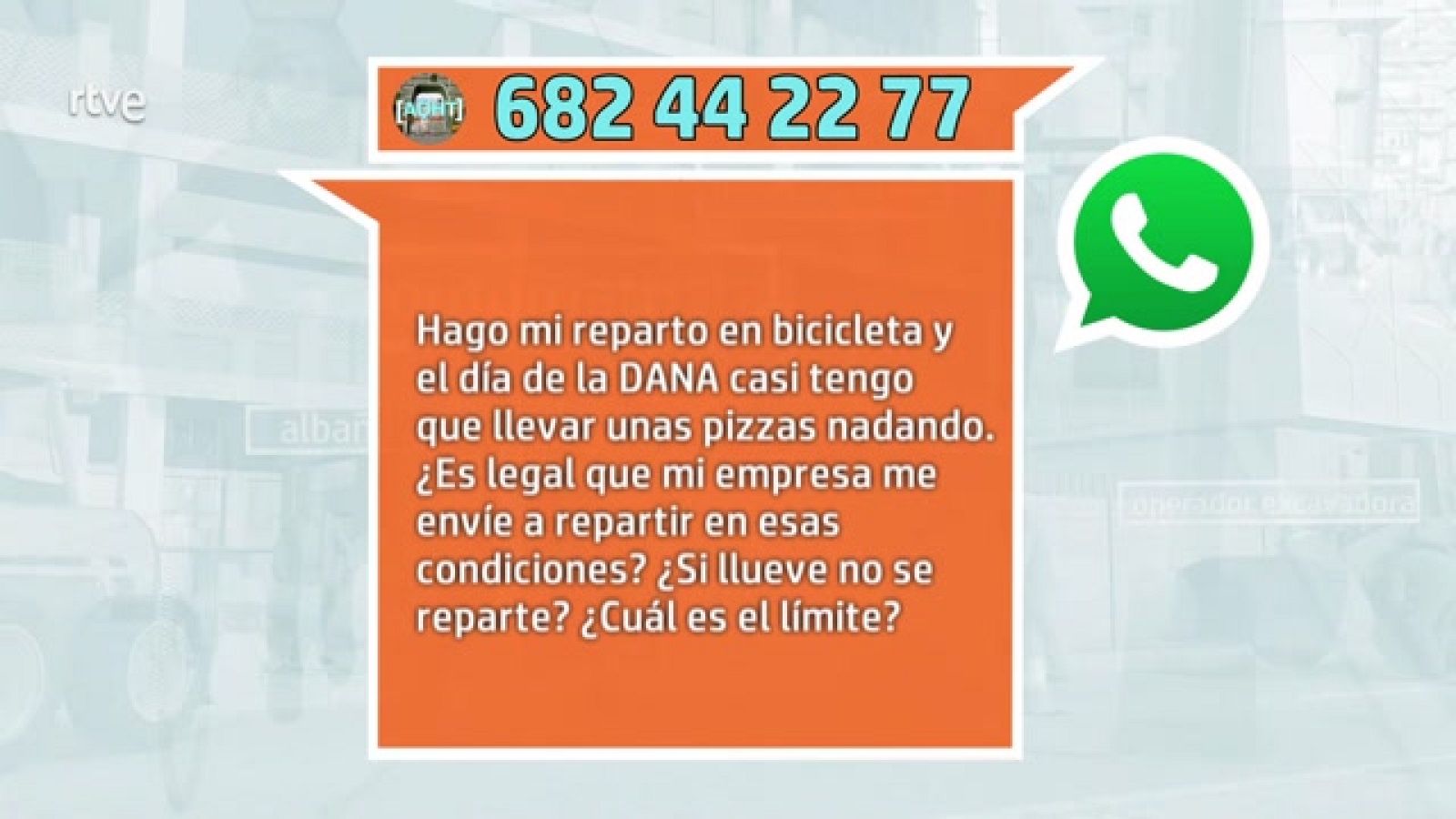 AQUÍ HAY TRABAJO - ¿Tengo que repartir en bici en medio de una DANA? - ver ahora
